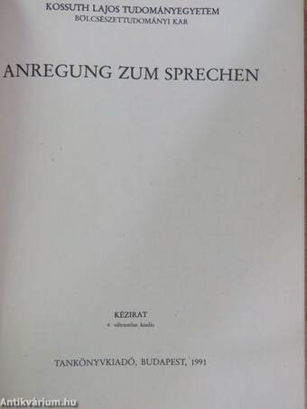 Anregung zum Sprechen