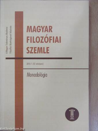 Magyar Filozófiai Szemle 2015/1-4