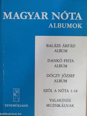 Magyar nóta albumok
