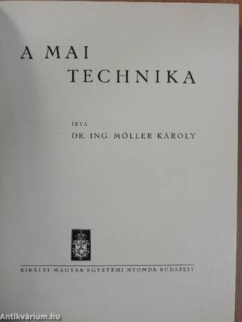 A mai technika