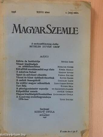 Magyar Szemle 1936. május