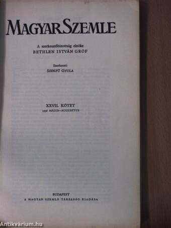 Magyar Szemle 1936. május