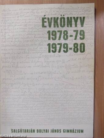 A Bolyai János Gimnázium Évkönyve 1978-80