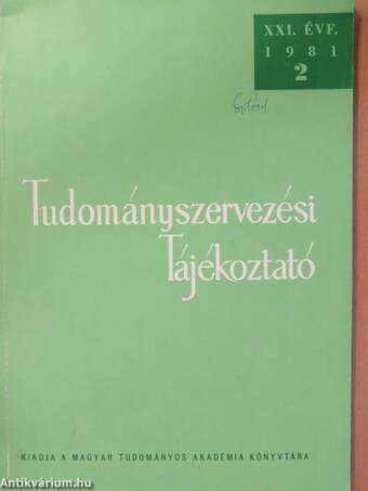 Tudományszervezési Tájékoztató 1981/2.