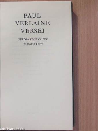 Paul Verlaine versei