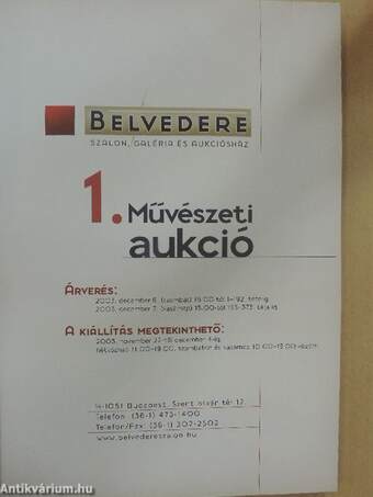 Belvedere 1. Művészeti aukció