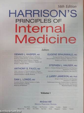 Harrison's Principles of Internal Medicine I-II.