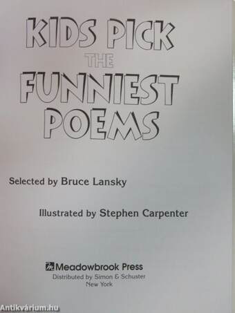 Kids Pick the Funniest Poems