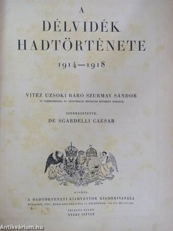 A Délvidék hadtörténete 1914-1918