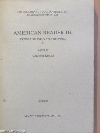 American Reader III.