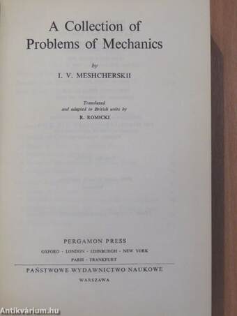 A Collection of Problems of Mechanics