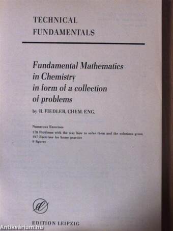 Fundamental Mathematics in Chemistry in form of a collection of problems