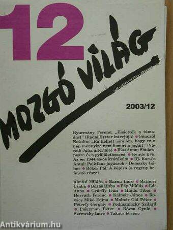 Mozgó Világ 2003. december