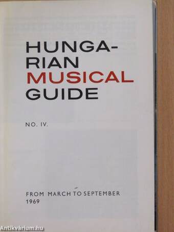 Hungarian Musical Guide from March to September 1969