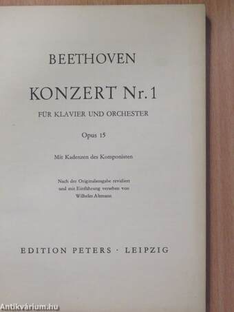 Beethoven Konzert Nr. 1