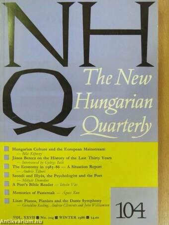 The New Hungarian Quarterly Winter 1986