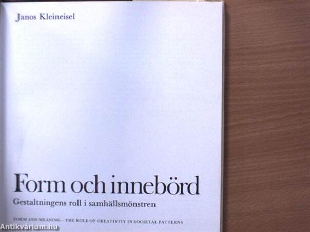 Form och innebörd/Form and Meaning