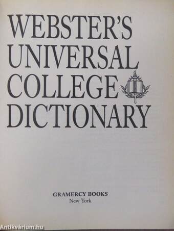 Webster's Universal College Dictionary