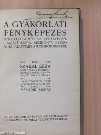 A gyakorlati fényképezés