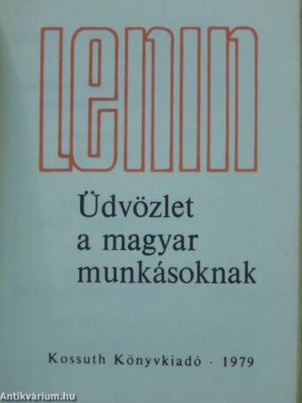 Üdvözlet a magyar munkásoknak (minikönyv) (számozott)