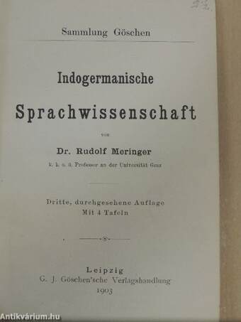 Indogermanische Sprachwissenschaft