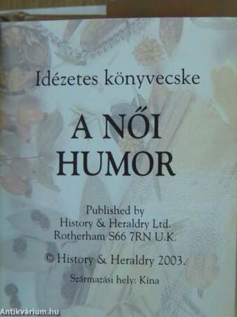 A női humor (minikönyv)