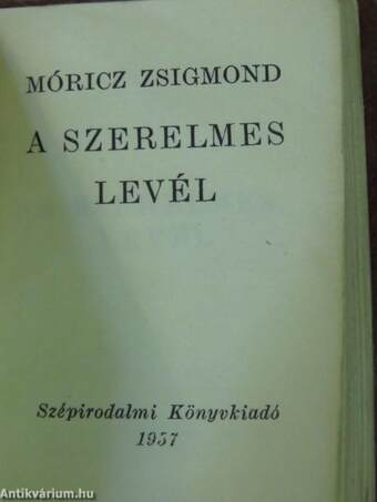 A szerelmes levél (minikönyv)