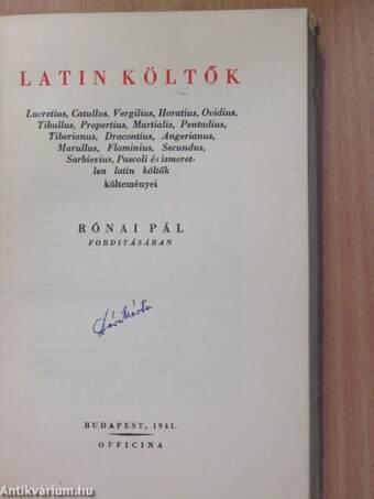 Latin költők