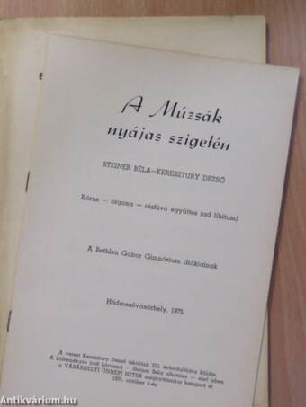 A hódmezővásárhelyi Bethlen Gábor Gimnázium Évkönyve 1976