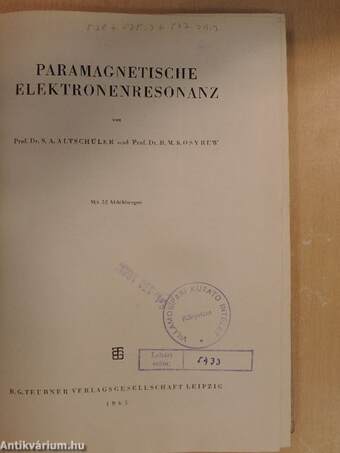 Paramagnetische Elektronenresonanz