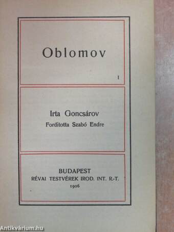 Oblomov I-II./Korunk hőse