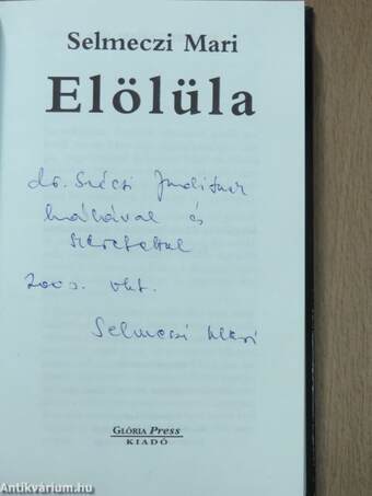 Elölüla (dedikált példány)