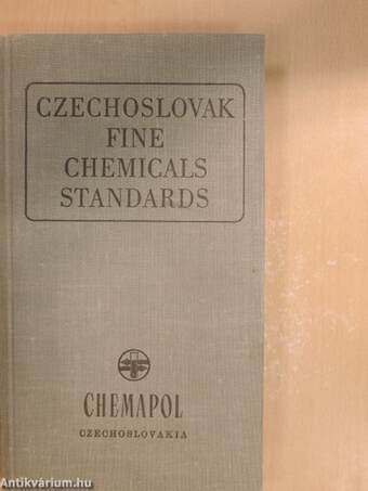 Czechoslovak fine chemicals standards I-III.