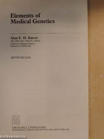 Elements of Medical Genetics