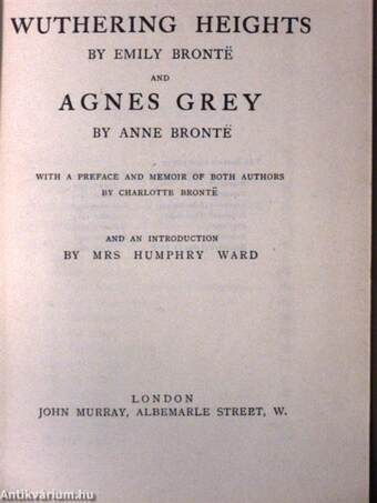 Wuthering Heights/Agnes Grey
