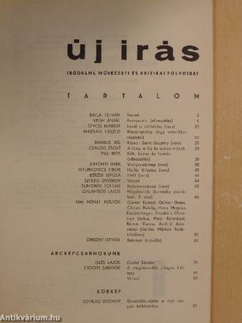 Új Írás 1966. augusztus