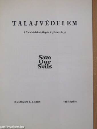 Talajvédelem 1995/1-4.