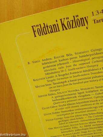 Földtani Közlöny 2004/3.