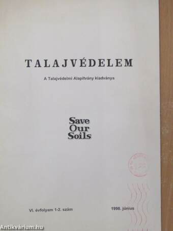 Talajvédelem 1998/1-4.