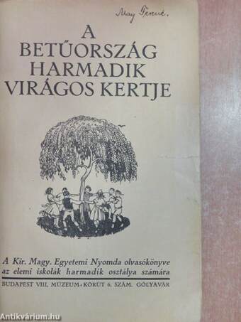 A betűország harmadik virágos kertje