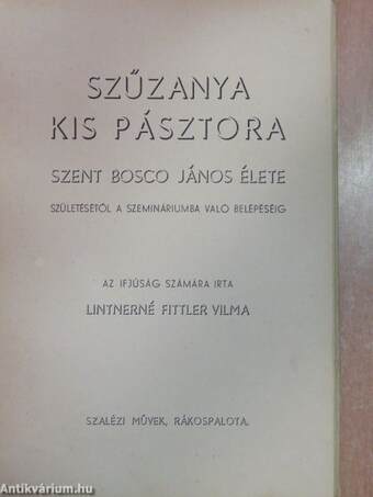 Szűzanya kis pásztora