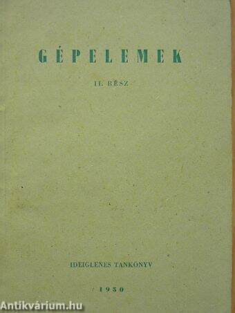 Gépelemek II.