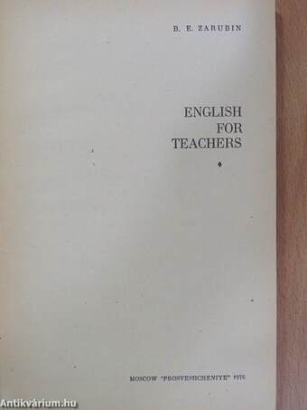 English for Teachers