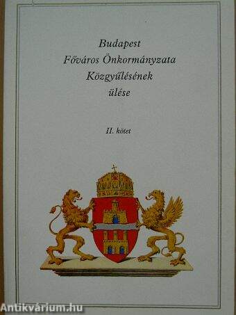 Budapest Főváros Önkormányzata Közgyűlésének ülése II.