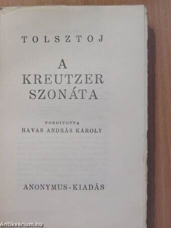 A Kreutzer szonáta