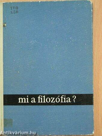 Mi a filozófia?