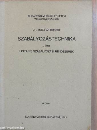 Szabályozástechnika I.