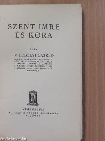 Szent Imre és kora