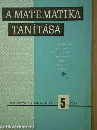 A matematika tanítása 1969. október