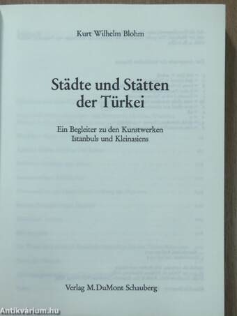 Städte und Stätten der Türkei